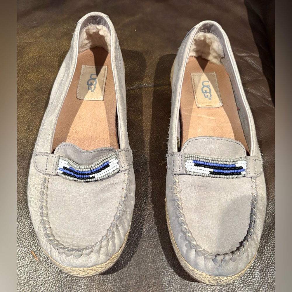 UGG Rozie Serape Beaded Boat Shoes Size 6